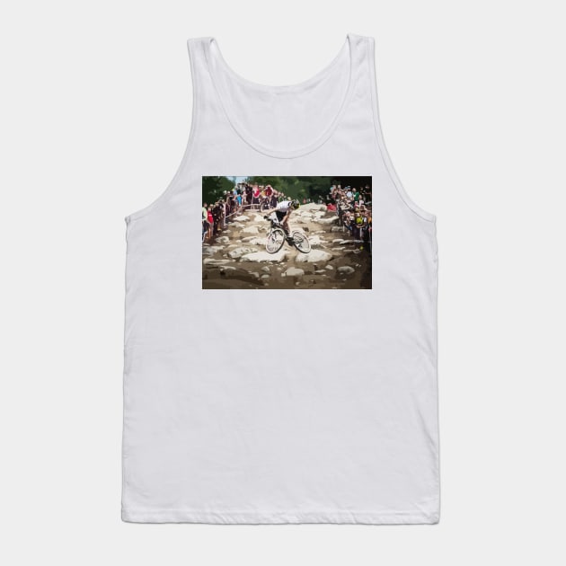 Nino Schurter Whip Painting Tank Top by gktb